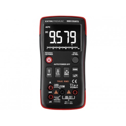 Дигитален мултиметар, инверзен дисплеј, True RMS, автоматски избор на опсег, EXTOL PREMIUM